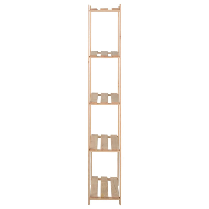 Afbeelding laden in galerijviewer, Vidaxl opbergrek 5-laags 80x28,5x170 cm massief grenenhout
