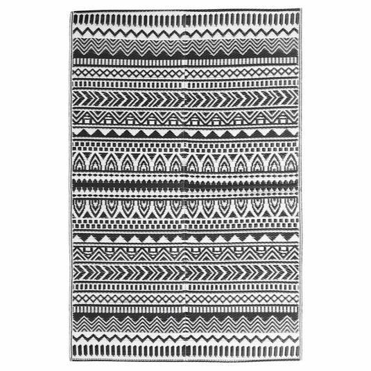 Vidaxl buitenkleed arakil 160x230 cm polypropeen zwart