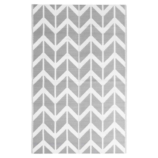 Vidaxl buitenkleed arakil 120x180 cm polypropeen grijs