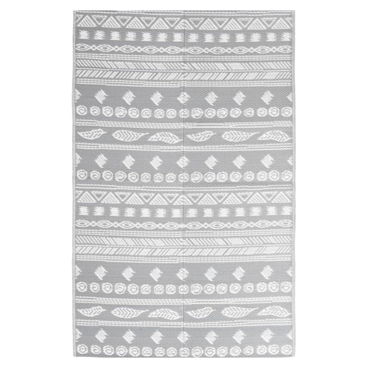 Vidaxl buitenkleed arakil 160x230 cm polypropeen grijs