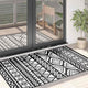 Vidaxl buitenkleed arakil 120x180 cm polypropeen zwart