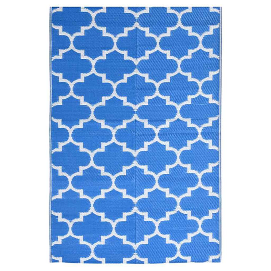 Vidaxl buitenkleed arakil 190x290 cm polypropeen blauw