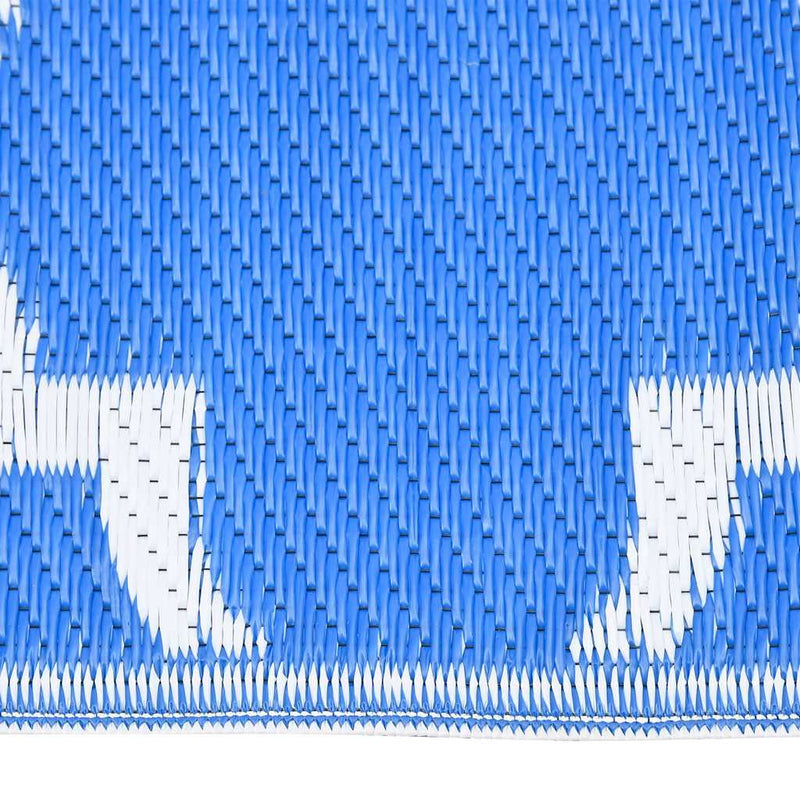 Afbeelding laden in galerijviewer, Vidaxl buitenkleed arakil 190x290 cm polypropeen blauw
