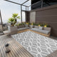 Vidaxl buitenkleed arakil 140x200 cm polypropeen grijs