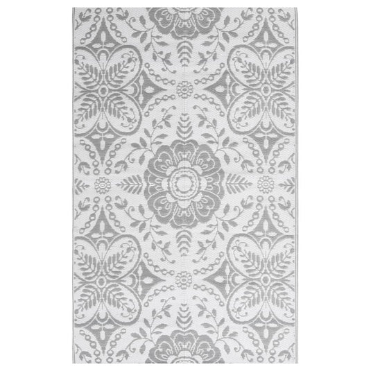 Vidaxl buitenkleed arakil 140x200 cm pp lichtgrijs