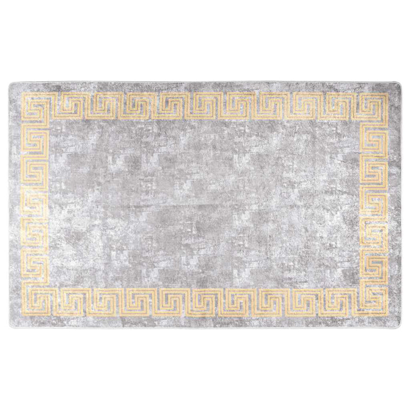 Afbeelding laden in galerijviewer, Vidaxl vloerkleed wasbaar anti-slip 80x150 cm grijs
