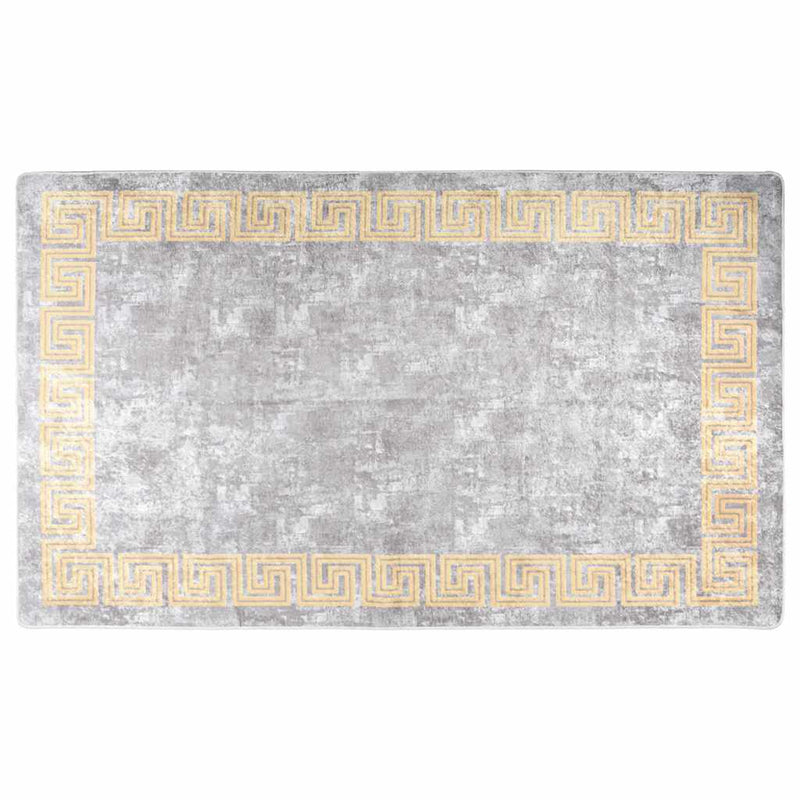 Afbeelding laden in galerijviewer, Vidaxl vloerkleed wasbaar anti-slip 120x180 cm grijs
