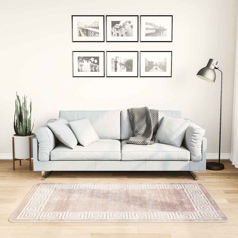 Afbeelding laden in galerijviewer, Vidaxl vloerkleed wasbaar 80x150 cm beige
