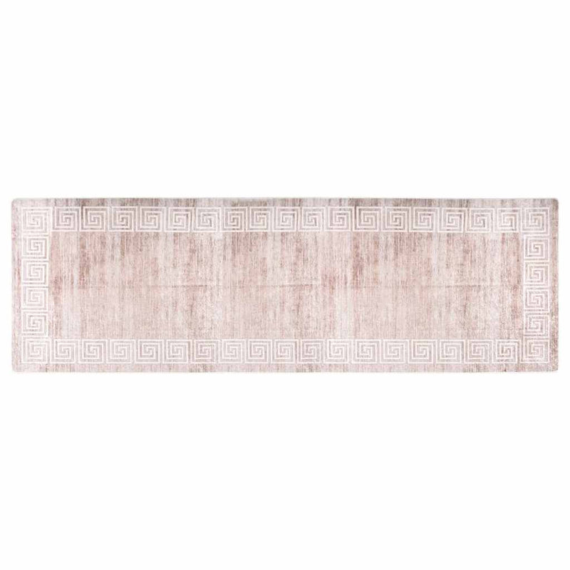 Afbeelding laden in galerijviewer, Vidaxl vloerkleed wasbaar anti-slip 80x300 cm beige
