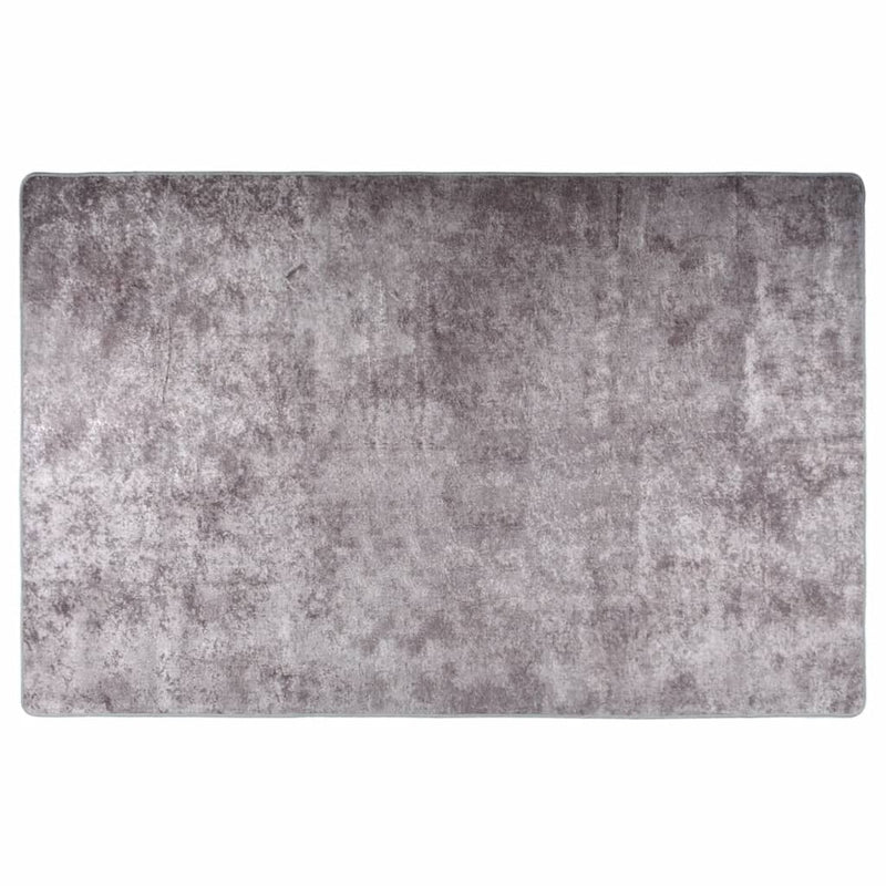 Afbeelding laden in galerijviewer, Vidaxl vloerkleed wasbaar 80x150 cm grijs

