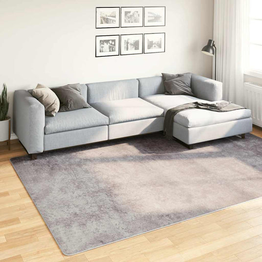 Vidaxl vloerkleed wasbaar anti-slip 190x300 cm grijs