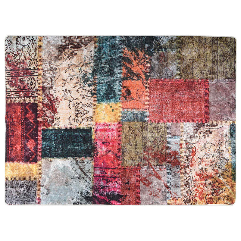 Afbeelding laden in galerijviewer, Vidaxl vloerkleed wasbaar patchwork 120x180 cm meerkleurig
