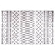 Vidaxl vloerkleed wasbaar anti-slip 160x230 cm zwart en wit