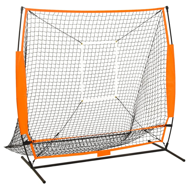 Afbeelding laden in galerijviewer, Vidaxl honkbaltrainingsnet 174x76x158,5 cm zwart
