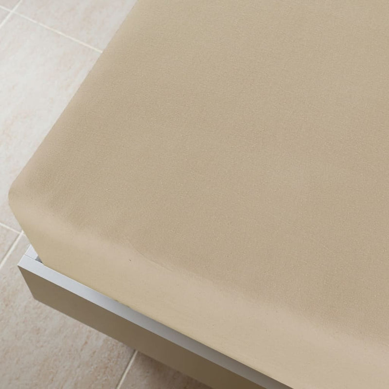 Afbeelding laden in galerijviewer, Vidaxl hoeslakens jersey 2 st 180x200 cm katoen taupe
