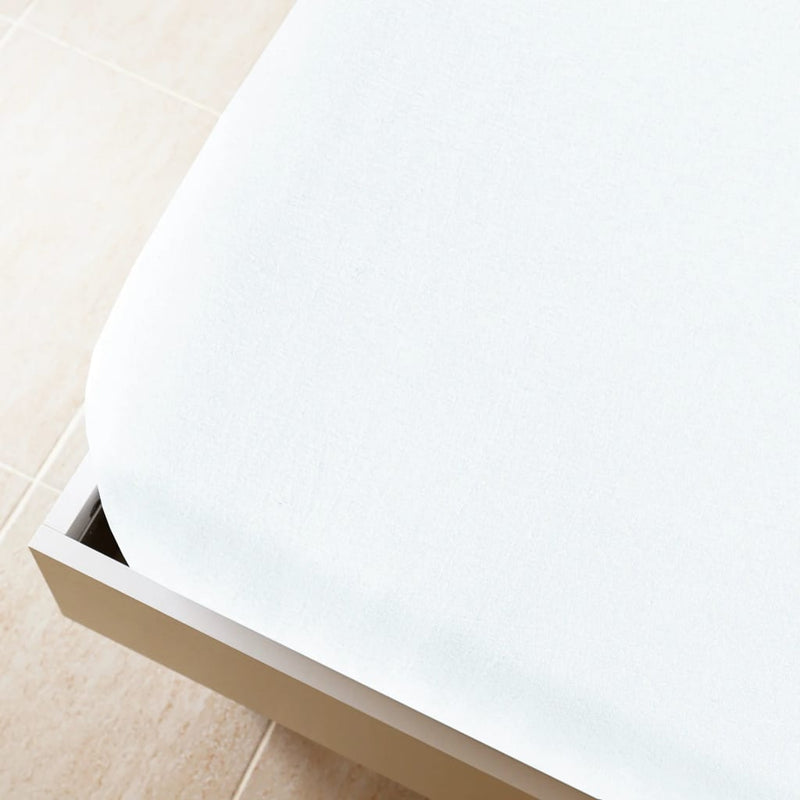 Afbeelding laden in galerijviewer, Vidaxl hoeslaken jersey 160x200 cm katoen wit
