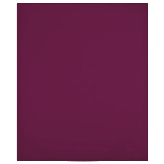 Vidaxl hoeslakens 2 st jersey 100x200 cm katoen bordeauxrood