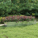 Vidaxl plantenbak verhoogd 320x80x45 cm gegalvaniseerd staal zilver