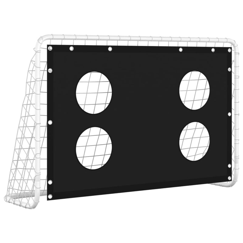 Afbeelding laden in galerijviewer, Vidaxl voetbaldoeltrainingsdoel 184x61x122 cm staal

