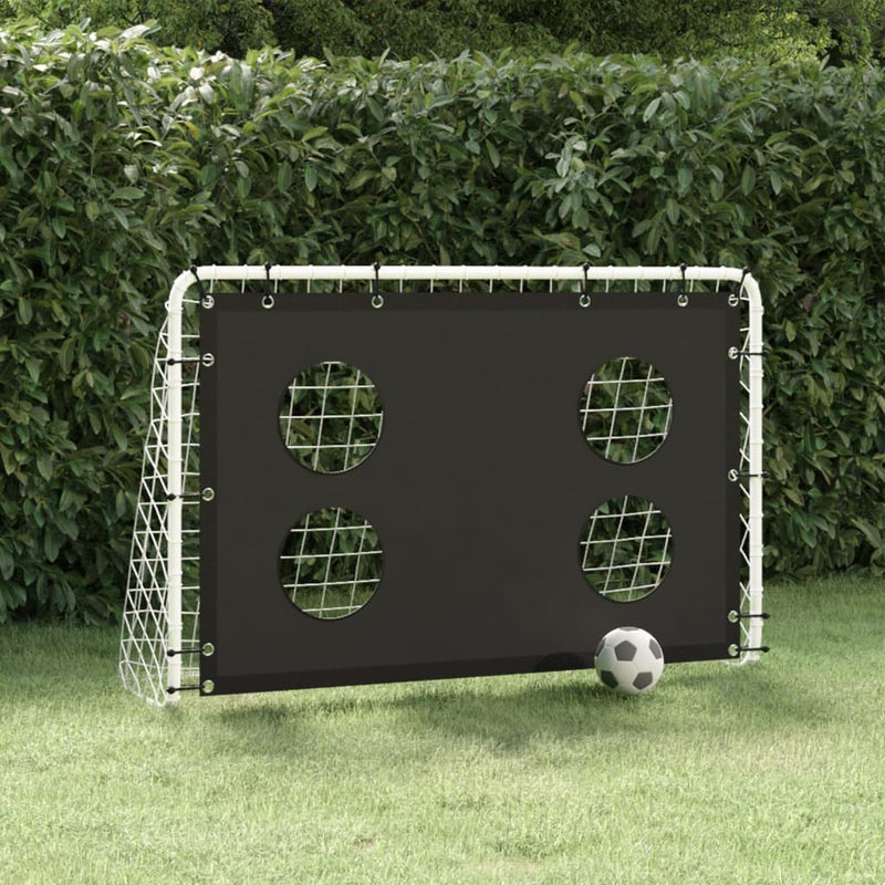 Afbeelding laden in galerijviewer, Vidaxl voetbaldoeltrainingsdoel 184x61x122 cm staal
