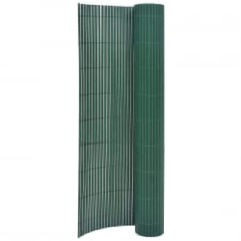 Afbeelding laden in galerijviewer, Vidaxl tuinafscheiding dubbelzijdig 90x400 cm groen
