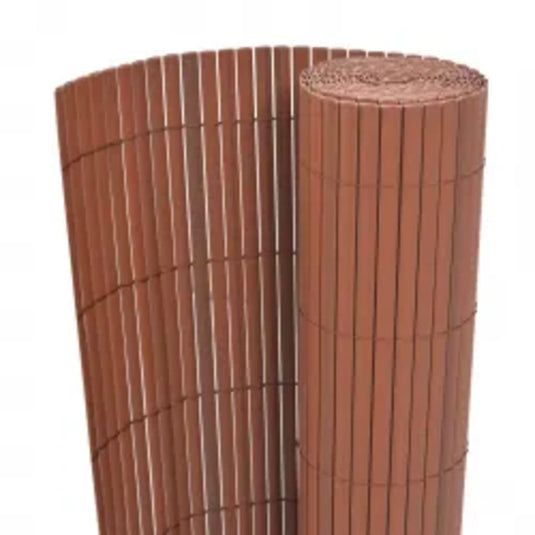 Vidaxl tuinafscheiding dubbelzijdig 110x400 cm bruin