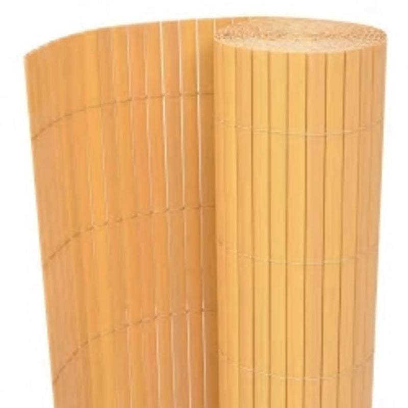 Afbeelding laden in galerijviewer, Vidaxl tuinafscheiding dubbelzijdig 110x500 cm geel
