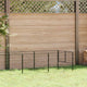Vidaxl hondenkennel 5 m² staal zwart