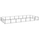 VidaXL Hondenkennel 21 m² staal zwart