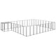 VidaXL Hondenkennel 25,41 m² staal zwart