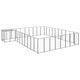 VidaXL Hondenkennel 25,41 m² staal zwart
