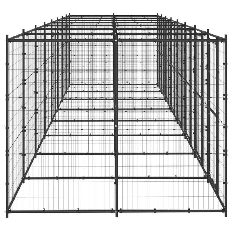 Afbeelding laden in galerijviewer, VidaXL Hondenkennel 19,36 m² staal
