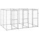 VidaXL Hondenkennel 7,26 m² gegalvaniseerd staal