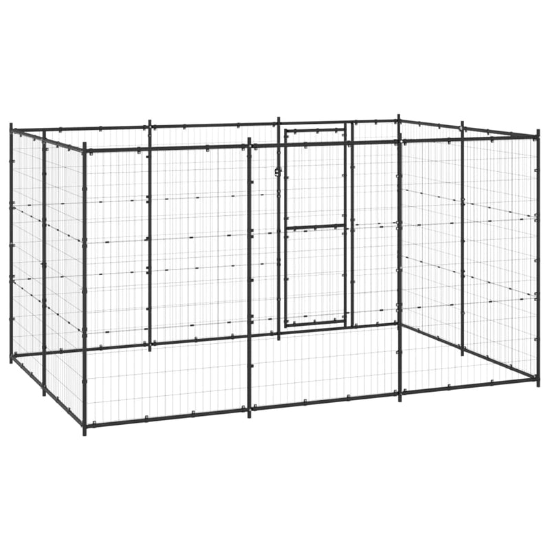 Afbeelding laden in galerijviewer, VidaXL Hondenkennel 7,26 m² staal
