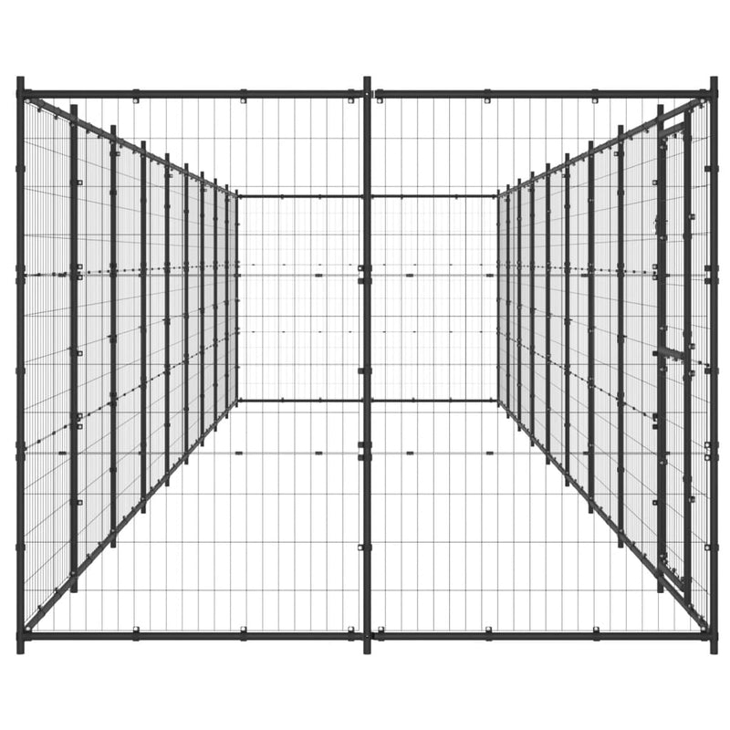 Afbeelding laden in galerijviewer, VidaXL Hondenkennel 21,78 m² staal
