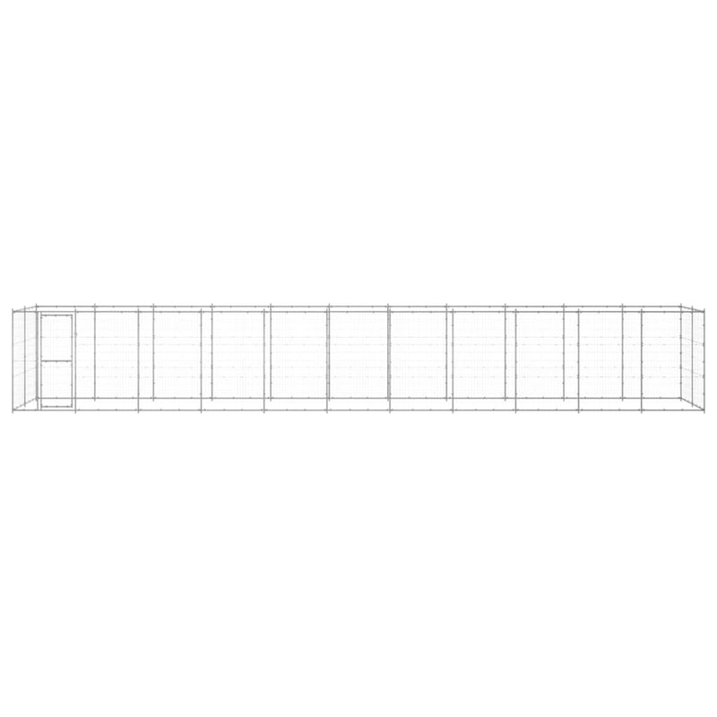 Afbeelding laden in galerijviewer, VidaXL Hondenkennel 26,62 m² gegalvaniseerd staal
