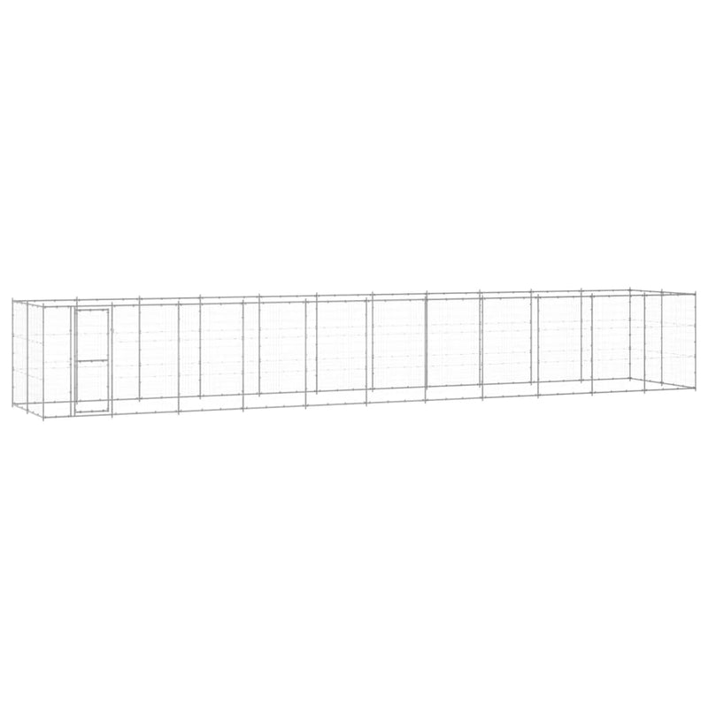 Afbeelding laden in galerijviewer, VidaXL Hondenkennel 26,62 m² gegalvaniseerd staal
