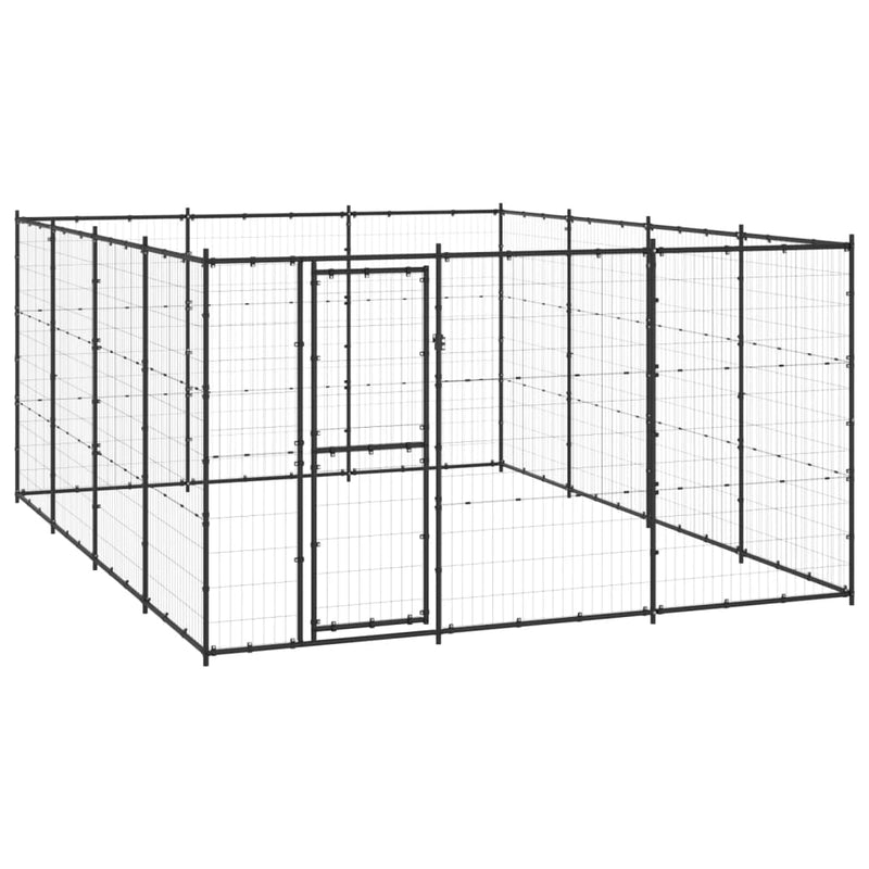 Afbeelding laden in galerijviewer, VidaXL Hondenkennel 14,52 m² staal
