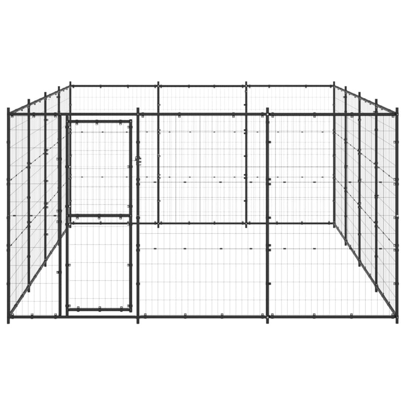 Afbeelding laden in galerijviewer, VidaXL Hondenkennel 14,52 m² staal

