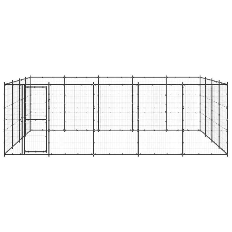 Afbeelding laden in galerijviewer, VidaXL Hondenkennel 24,2 m² staal
