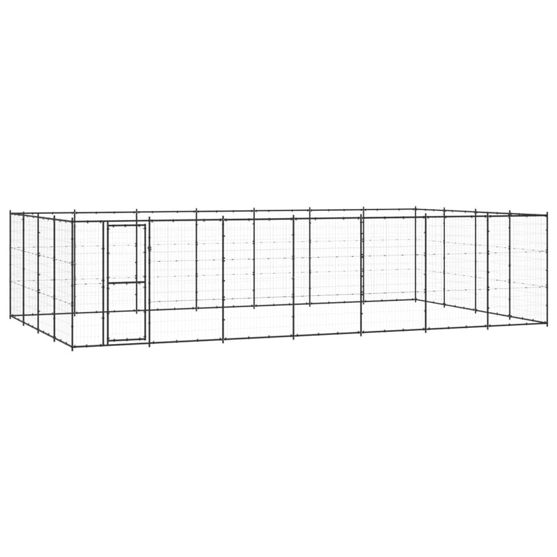 Afbeelding laden in galerijviewer, VidaXL Hondenkennel 33,88 m² staal
