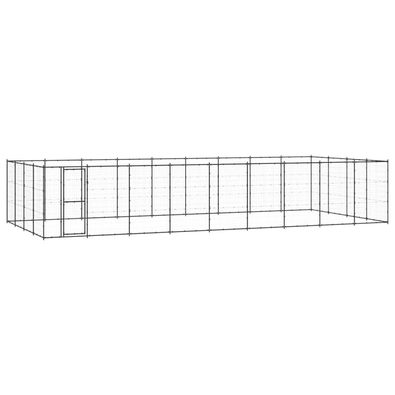 Afbeelding laden in galerijviewer, VidaXL Hondenkennel 43,56 m² staal
