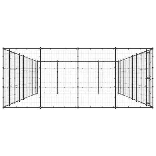 VidaXL Hondenkennel 43,56 m² staal