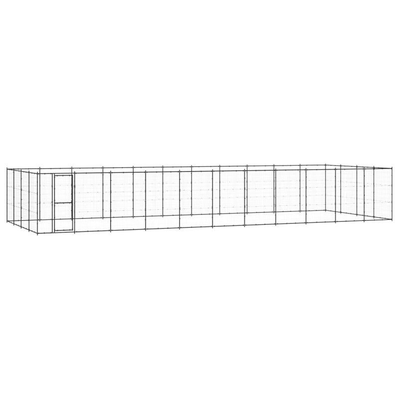 Afbeelding laden in galerijviewer, VidaXL Hondenkennel 53,24 m² staal
