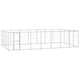 VidaXL Hondenkennel 33,88 m² gegalvaniseerd staal