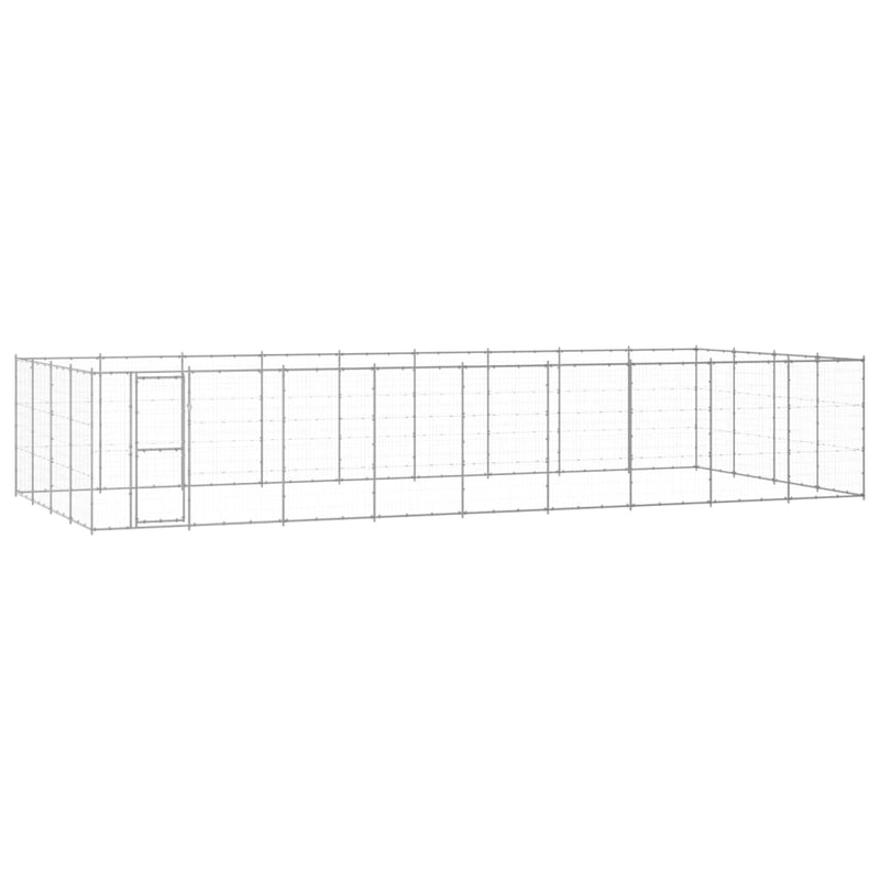 Afbeelding laden in galerijviewer, VidaXL Hondenkennel 43,56 m² gegalvaniseerd staal

