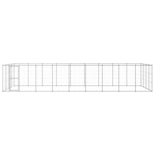 VidaXL Hondenkennel 43,56 m² gegalvaniseerd staal
