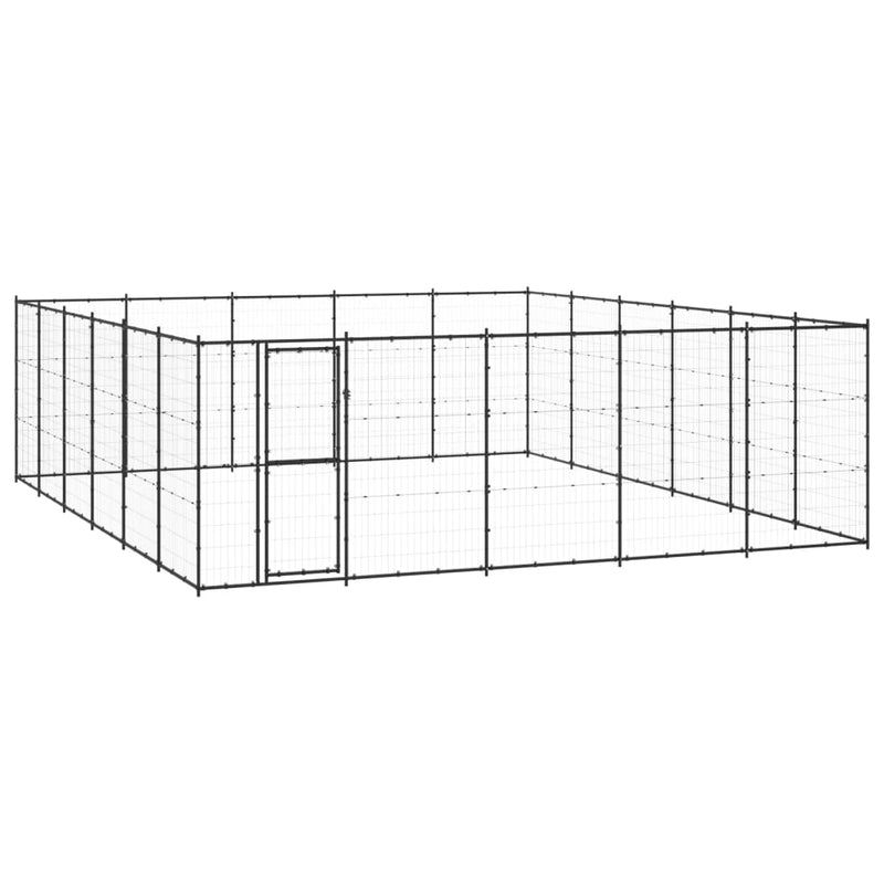 Afbeelding laden in galerijviewer, VidaXL Hondenkennel 36,3 m² staal
