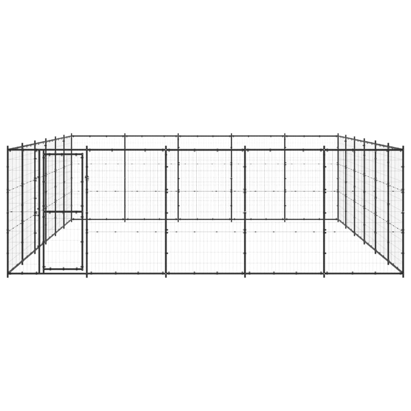 Afbeelding laden in galerijviewer, VidaXL Hondenkennel 36,3 m² staal

