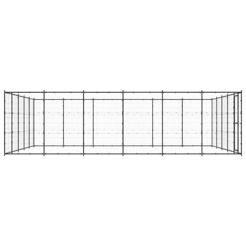 Afbeelding laden in galerijviewer, VidaXL Hondenkennel 36,3 m² staal
